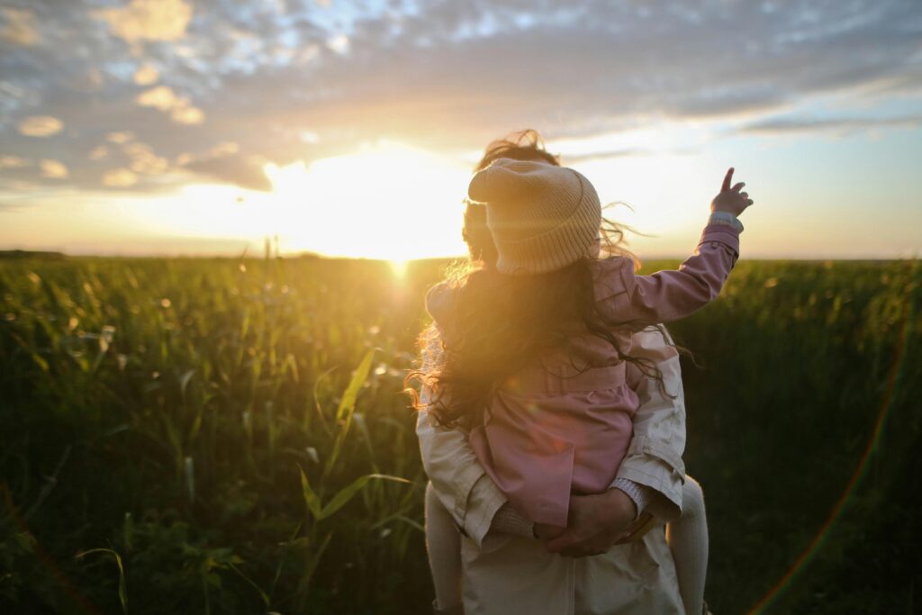 People in the Sunset